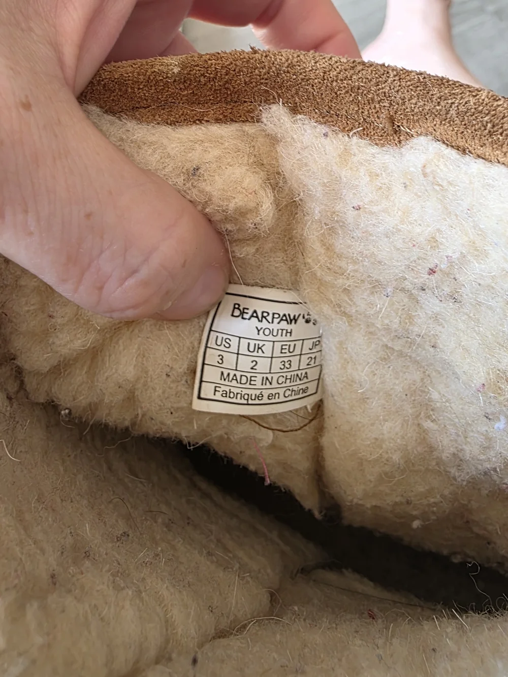 Bearpaw Kids Brown Suede Shearling Boots